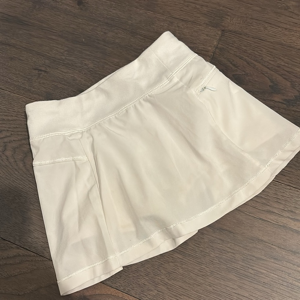 All in Motion pleated white skirt, XS 4/5